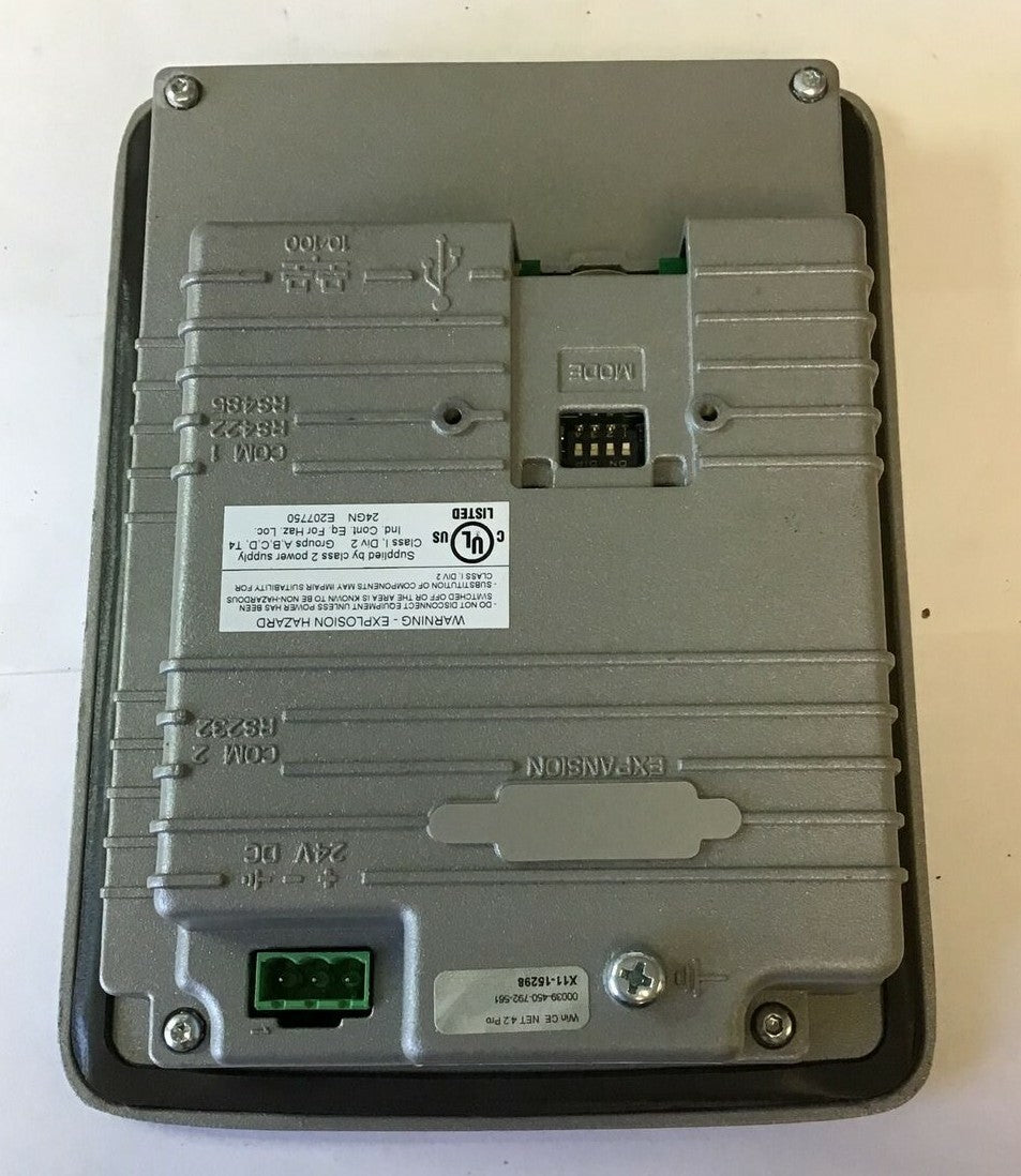 BEIJER ELECTRONICS EXTER T60M TOUCH SCREEN OPERATOR 24VDC TYPE07600A