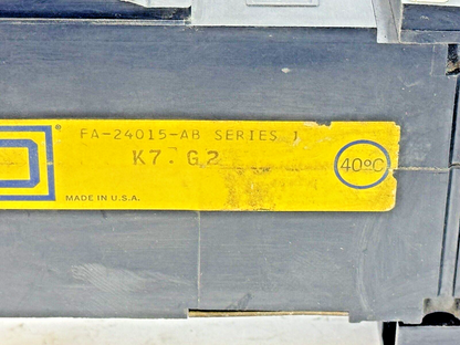 SQUARE D - FA24015AB - I-LINE MOLDED CIRCUIT BREAKER - 15 AMP/2 POLE/480 VAC