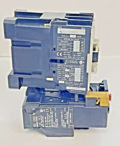 ALLEN BRADLEY - 100-A09ND3 SER. B CONTACTOR & 193-BSB 16 SER. B RELAY