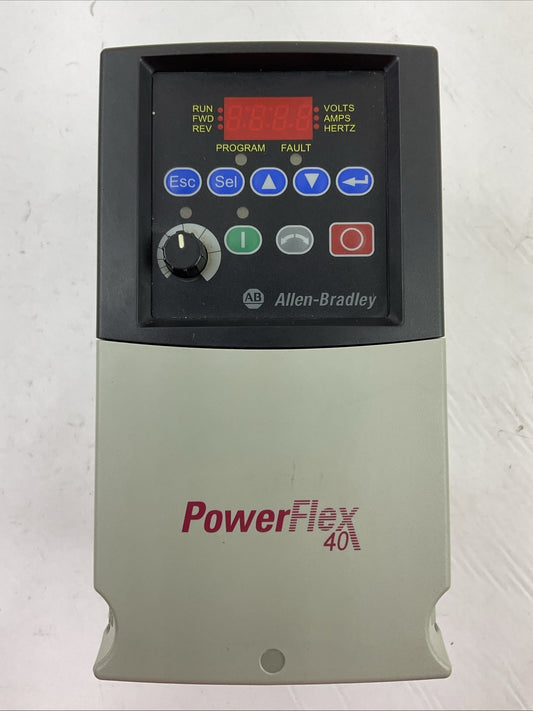 ALLEN BRADLEY 22B-D2P3N104 SER.A  AC DRIVE 0.75kW/1.0HP OUTPUT 0-460VAC