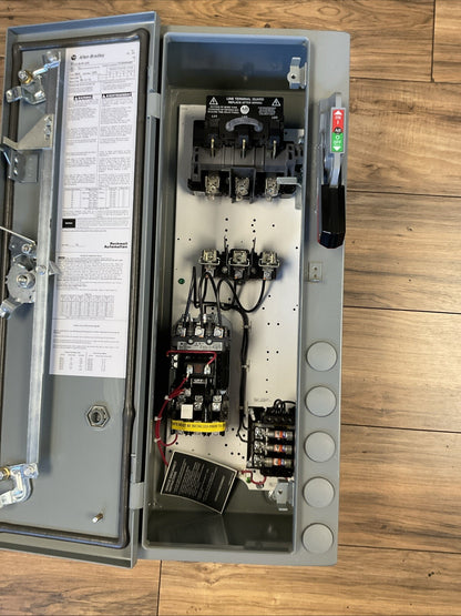 ALLEN BRADLEY 512-AJB-6P-24R COMBINATION STARTER SIZE 0 TYPE 3R, 4, 12