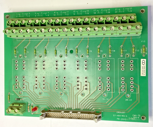 CROUZET 57-464 I/O MODULE REV.A PB-24HQ CMX-7D 94V-0