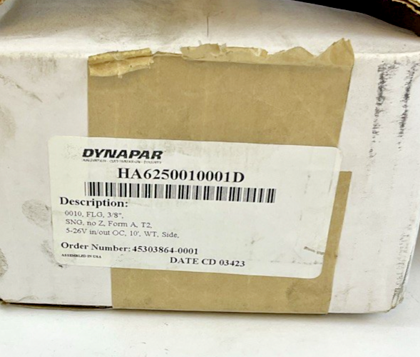 DYNAPAR HA6250010001D ENCODER 3/8"
