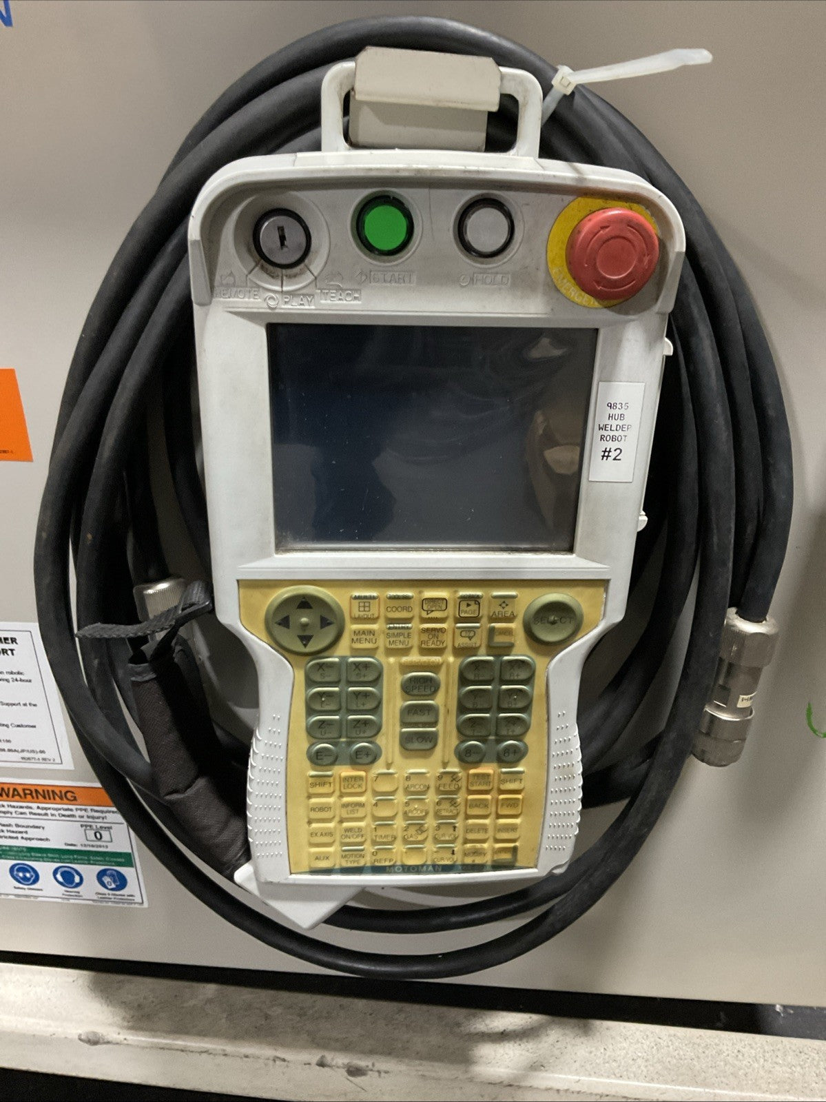 YASKAWA YR-MH00005-E10 WELDING DX100/MH5 TYPE ERDR-MH00005-B32 3PH 480V 50/60HZ