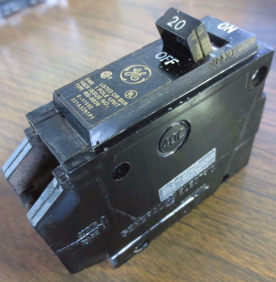 GE THQL1120 Q-LINE CIRCUIT BREAKER 20A, 120/240V, 1-POLE