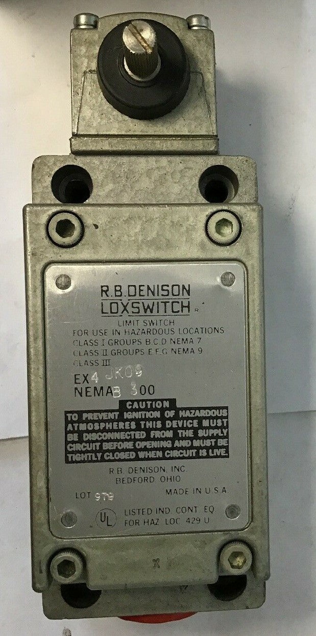 GOULD EX4 JK09 R.B.DENISON LOXSWITCH NEMA B300