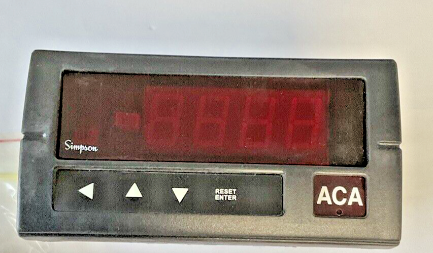 SIMPSON 1FD10 DIGITAL PANEL METER 120VAC 50/60HZ 10VA