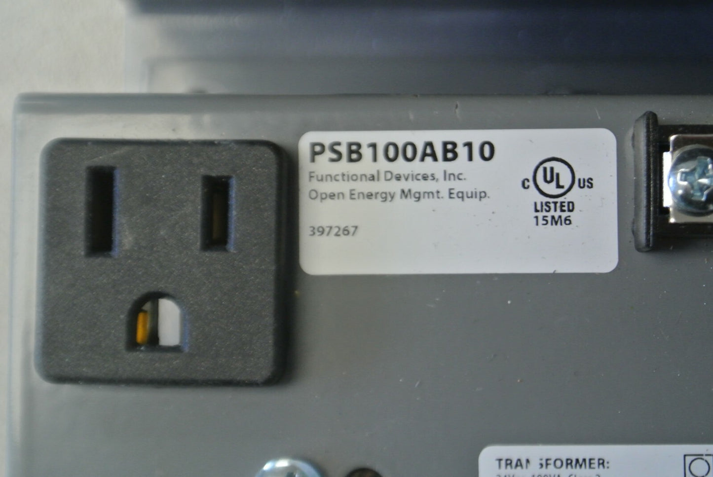 FUNCTIONAL DEVICES PSB100AB10 POWER SUPPLY + MH1000 ENCLOSURE / 24VAC-120VAC