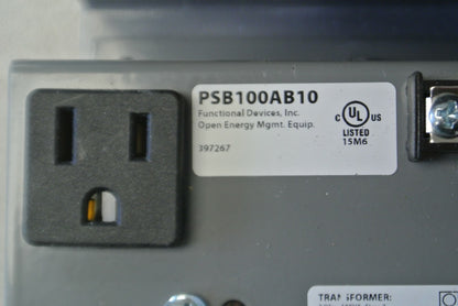 FUNCTIONAL DEVICES PSB100AB10 POWER SUPPLY + MH1000 ENCLOSURE / 24VAC-120VAC