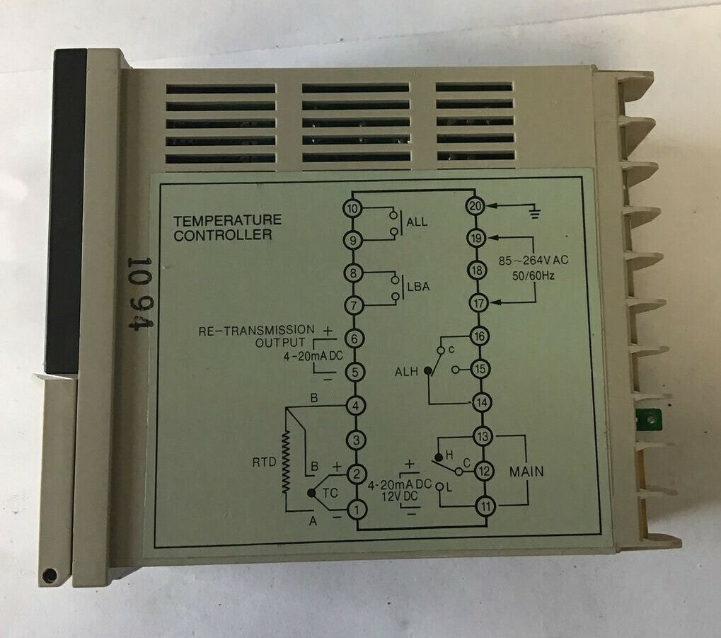 TENOR DX2-KMWN TEMPERATURE CONTROLLER 264VAC 12VDC 50/60HZ
