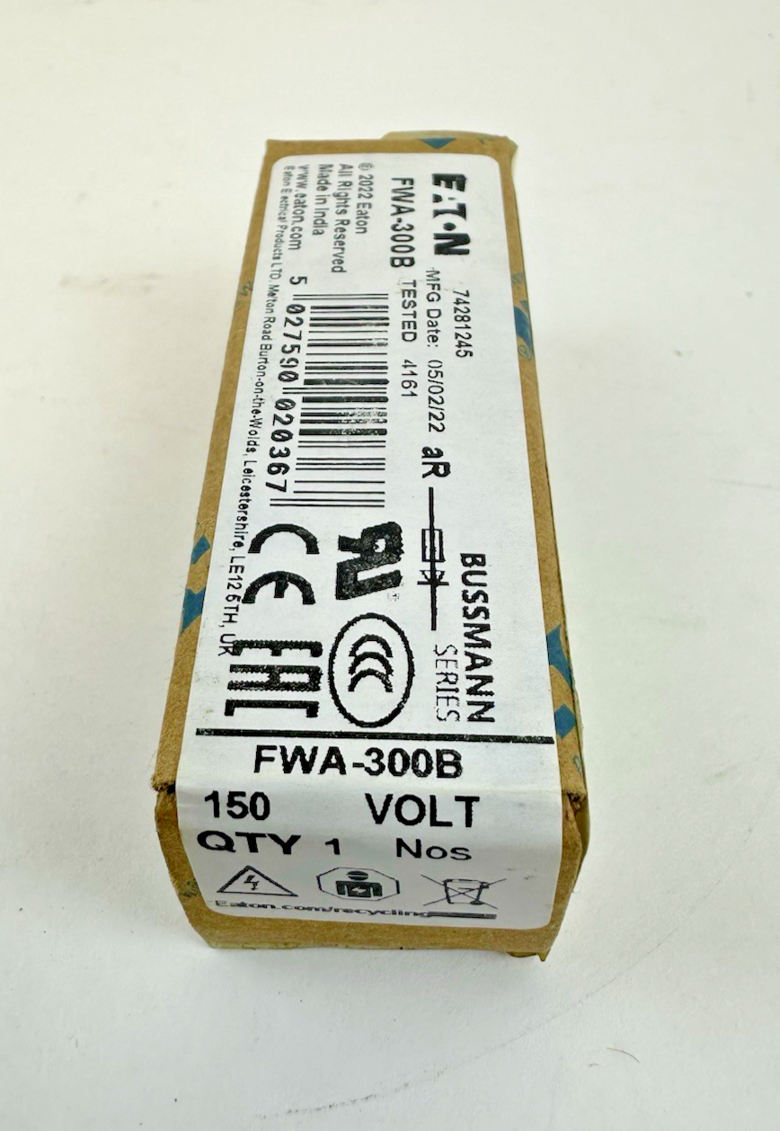 EATON BUSSMANN SERIES FWA-300B SEMICONDUCTOR FUSE 150V 300A