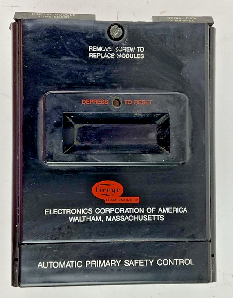 FIREYE EB-700 SAFETY CONTROLLER EUV1 FLAME AMP, EP390 PROGRAMMER, ED500 DISPLAY