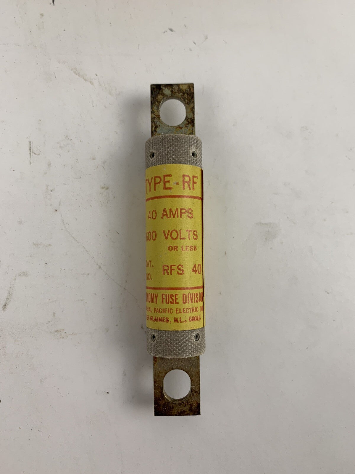 Economy Fuse RFS40 40A 600V Type-RF Fuse "Lot of 10"