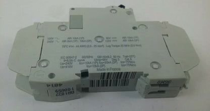SCHNEIDER ELECTRIC 60110 MULTI 9 C60 BREAKER 1P 10A 240VAC~ 60VDC