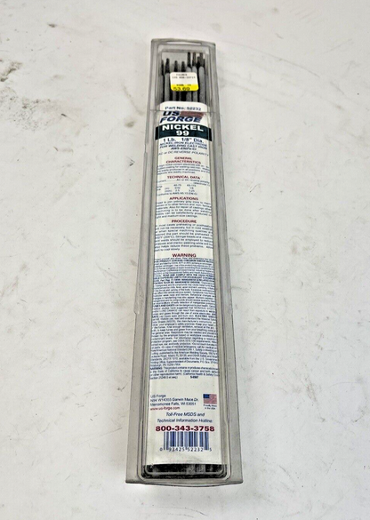 US FORGE - 52232 -  WELDING ELECTRODES - NICKEL 99, 1/8 x 14", 1 lb