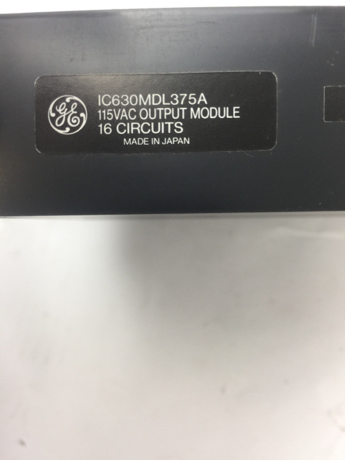 GE IC630MDL375A OUTPUT MODULE 115VAC OUTPUT MDL/16