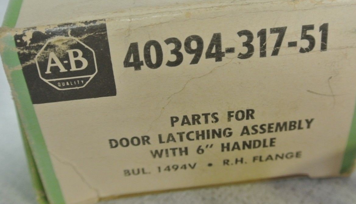 ALLEN-BRADLEY 40394-317-51 PARTS for DOOR LATCHING ASSY w/ 6" HANDLE NEW SURPLUS
