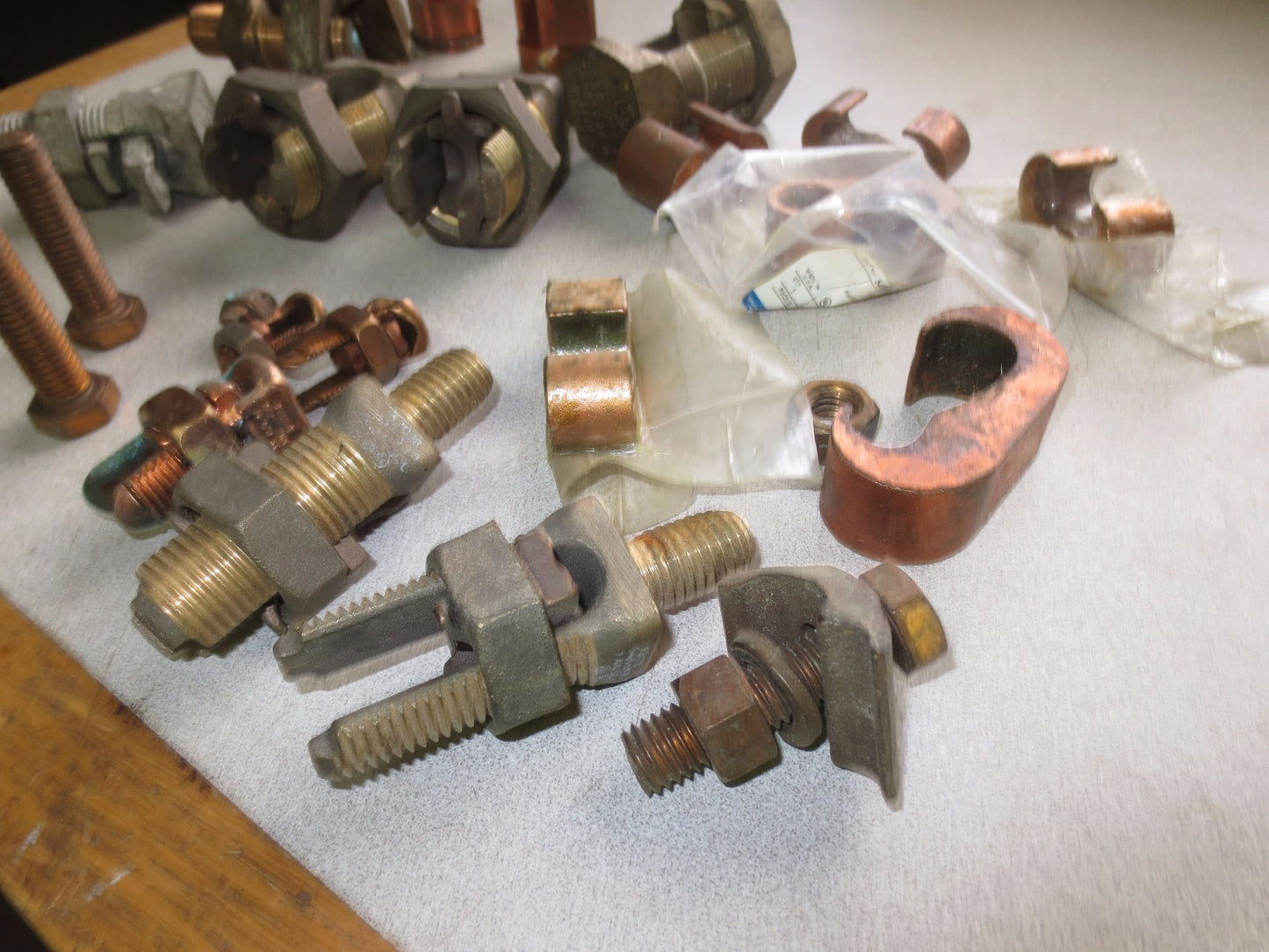 BURNDY, BLACKBURN, other SPLIT BOLT and BRONZE and COPPER CONNECTORS, HARDWARE