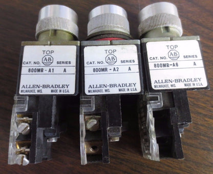 ALLEN-BRADLEY 800MR-A1, 800MR-A2, 800MR-A6 PUSHBUTTONS & 2-POS. SELECTOR SWITCH