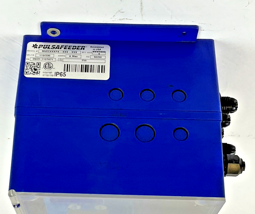 PULSAFEEDER MVECXXXPA-XXX-XXX FLOW METER 115/230V 8A 50/60HZ SFT VER.XXXC0009