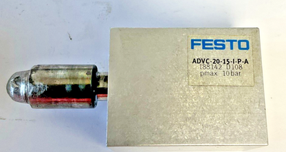 FESTO ADVC-20-15-I-P-A PNUEMATIC CYLINDER (2 W708) (1 D108) 10BAR ***LOTOF3***