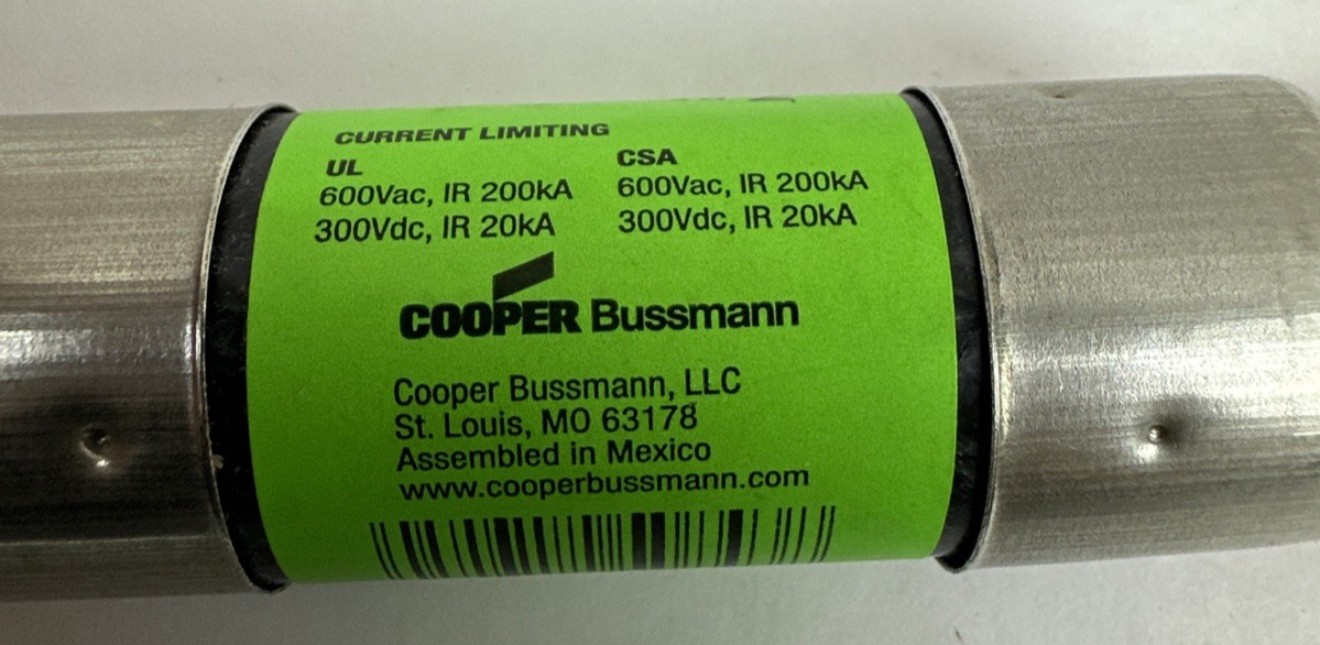 Cooper Bussmann FRS-R-100 100A 600V RK5 Time-Delay Fuse Fusetron