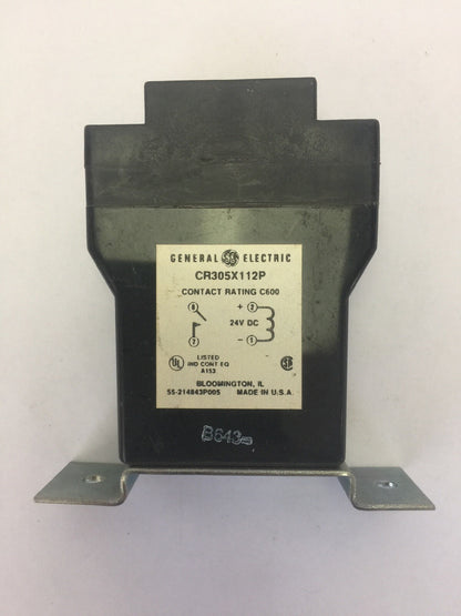 GE CR305X112P PANEL MOUNT AMPLIFIER 24VDC CONTACT RATING C600