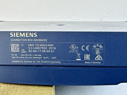 SIEMENS 6AV2 125-2AE23-0AX0 SIMATIC HMI Connection Box Advanced