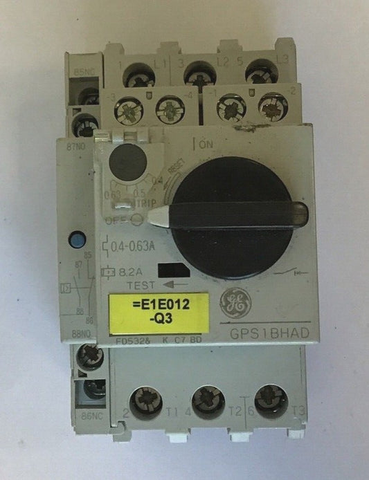 GENERAL ELECTRIC GPS1BHAD MANUAL MOTOR STARTER GPAE11LLA& (2) GPAC10FBA
