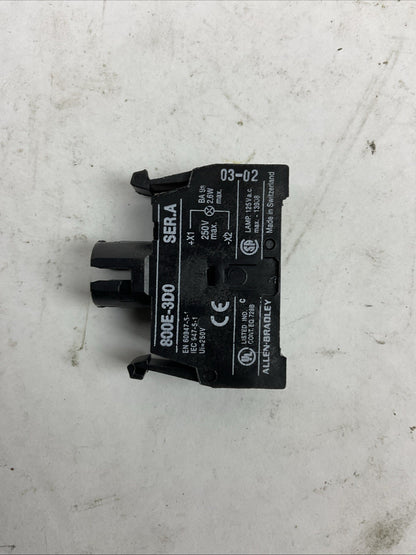 ALLEN BRADLEY 800E-3DL3 FULL VOLTAGE MODULE WITH LATCH (LOT OF 7)
