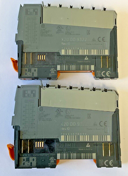 B&R AUTOMATION PLC MODULE OUTPUT X20DO9322 REV.I0 X20BM11 REV.G0***LOTOF2***