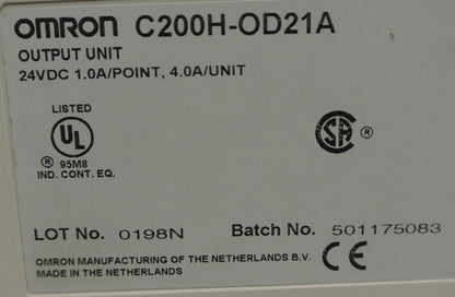 LOT of 3 / OMRON C200H-OD21A OUTPUT UNIT / 24VDC, 1.0A/POINT / FOR PARTS