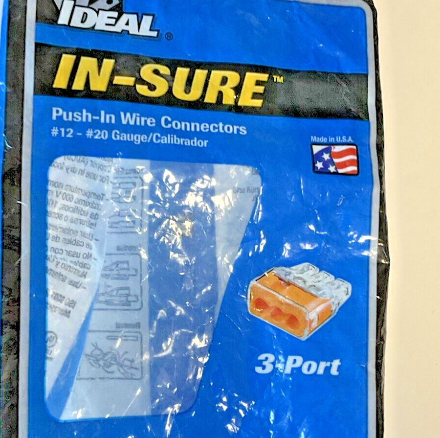IDEAL MODEL 33 #12-#20 GAUGE 3PORT CONNECTOR NEW/UNUSED*****LOTOF70****
