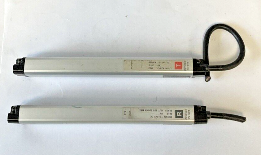 KEYENCE PJ-S08 TRANSMITTER/RECIEVER 12VAC 24VDC 100MA