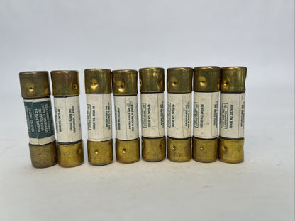 RELIANCE/BRUSH KON10 ONE TIME CLASS K5 FUSE 10AMP 250VAC (LOT OF 8)