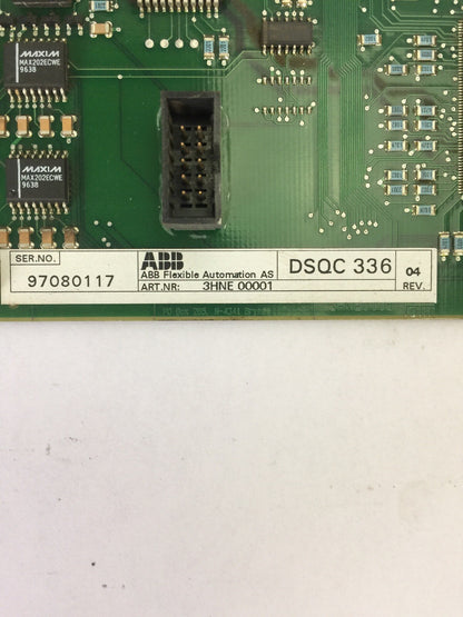 ABB DSQC 336 3HNE 00001 ETHERNET CIRCUIT BOARD PCB VER.4