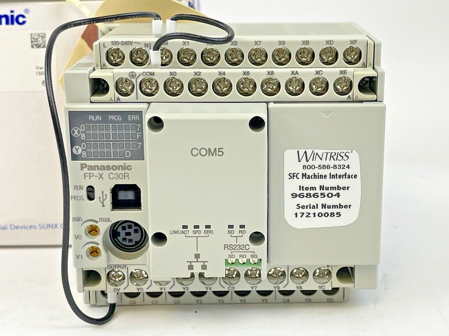 PANASONIC AFPX-C30R-CONTROL UNIT FP-X C30R / AFPX-COM5 -PROGAMMABLE CONTROL UNIT