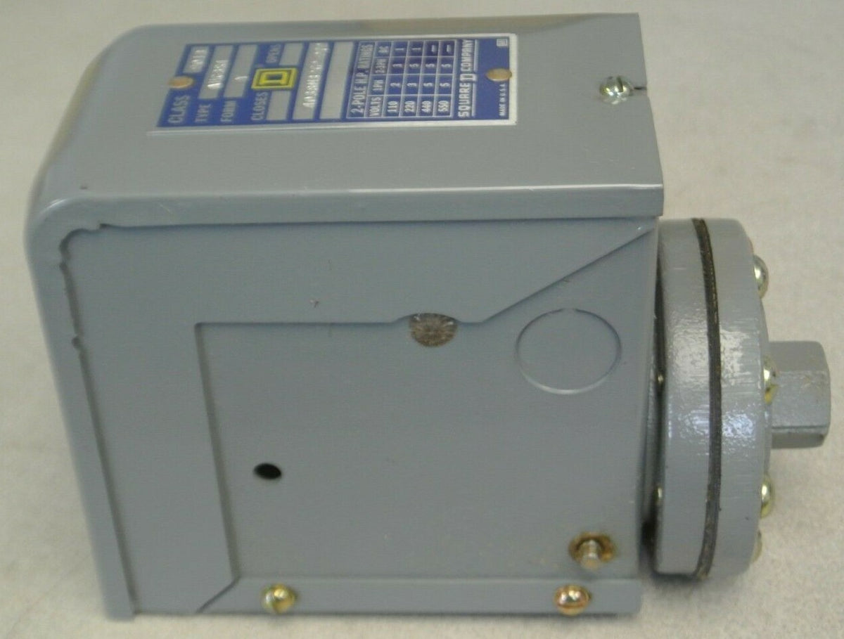 SQUARE D 9013 AHG-3 S4 PRESSURE SWITCH / CLOSE 425 / OPEN 500 / NEW SURPLUS