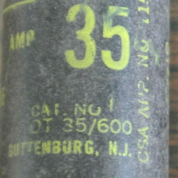 LOT of 6 / CEFCO OT35/600 ONE TIME FUSE / 35A / 600V / NEW SURPLUS / OT35