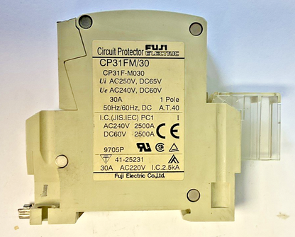 FUJI ELECTRIC CP31FM/30 CIRCUIT PROTECTOR 30 250VAC 65VDC ***LOTOF2***