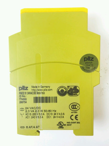 PLLZ PNOZ X1 24VAC/DC 3N/O 1N/C 2.0 VA 2.0 W 50-60 HZ