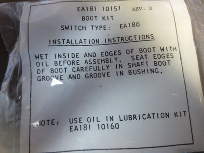 NAMCO EA181-10151 BOOT KIT for SWITCH TYPE EA180 - NEW SURPLUS