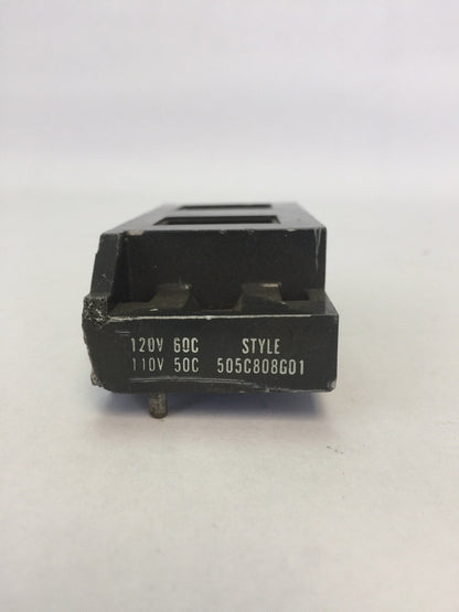 CUTLER HAMMER 505C808G01 COIL 120V 60CY 110V 50CY
