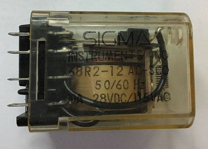 SIGMA 68R2-12AC-SCO RELAY 50/60HZ 10A 28VDC/115VAC