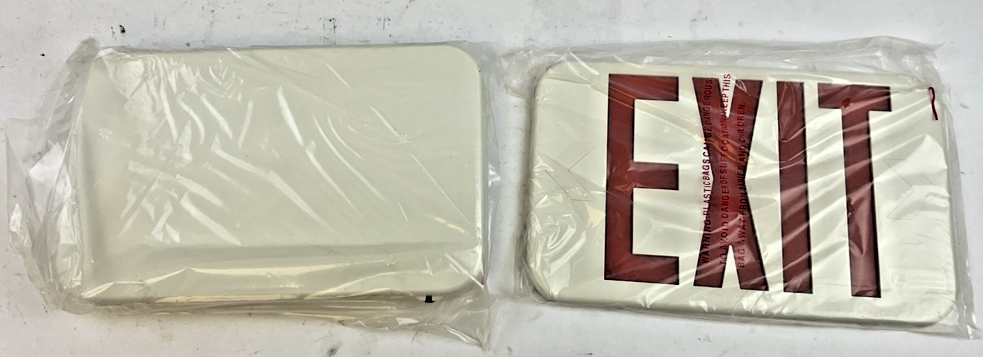 LITHONIA LIGHTING RED AND GREEN LED EXIT SIGN
