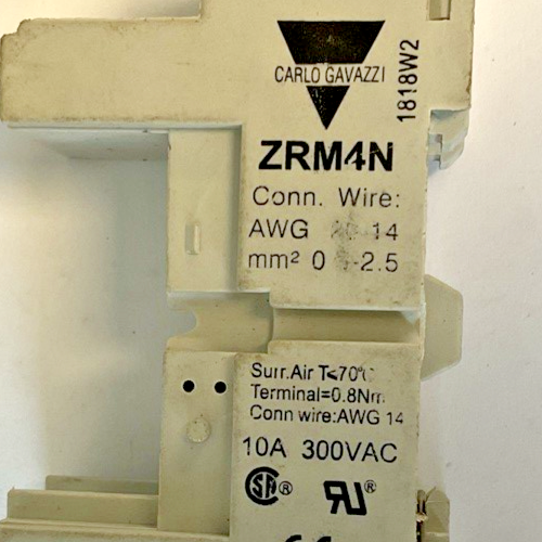 CARLO GAVAZZI ZRM4N CONTACTOR 300VAC 10A