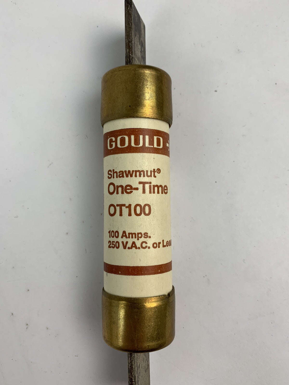 Gould Shawmut One-Time OT100 100A 250V Fuse "Lot of 6"
