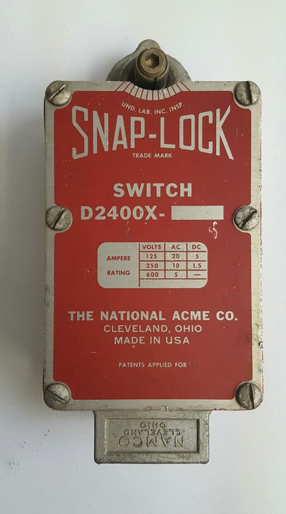 NAMCO D2400X SNAP-LOCK LIMIT SWITCH