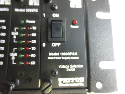PATTON 1000RPSM / 1000R16P RACK POWER SUPPLY MODULE w/ 2085RC's