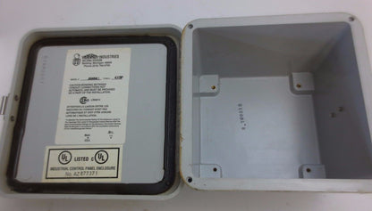 ROBROY / BELDING J606HLL - TYPE 4X6P INDUSTRIAL CONTROL ENCLOSURE PANEL  6" x 4"